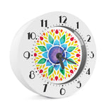 Reiki Chakra Flower Print Alarm Clock