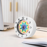 Reiki Chakra Flower Print Alarm Clock