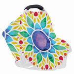 Reiki Chakra Flower Print Baby Seat Cover