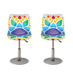 Reiki Chakra Flower Print Bar Stool Covers