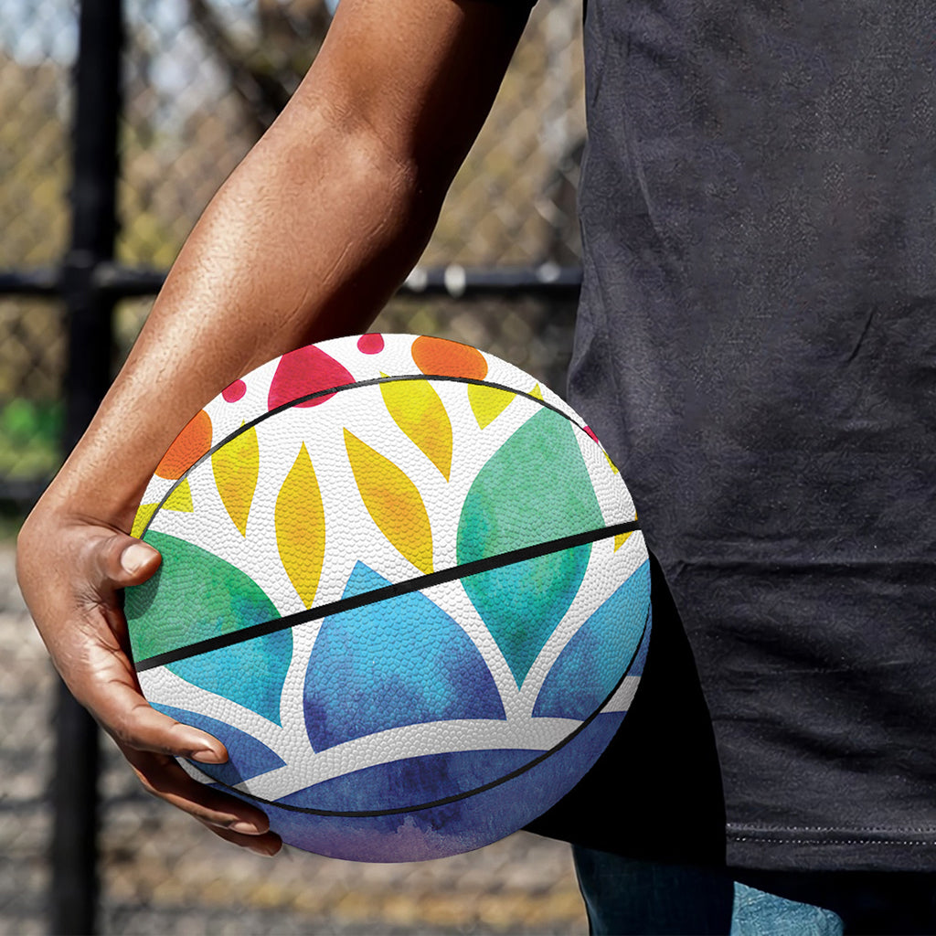 Reiki Chakra Flower Print Basketball