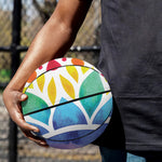 Reiki Chakra Flower Print Basketball