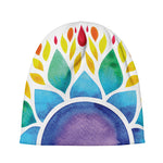 Reiki Chakra Flower Print Beanie