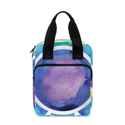 Reiki Chakra Flower Print Bible Tote Bag