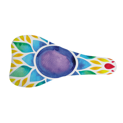 Reiki Chakra Flower Print Bicycle Seat Cover