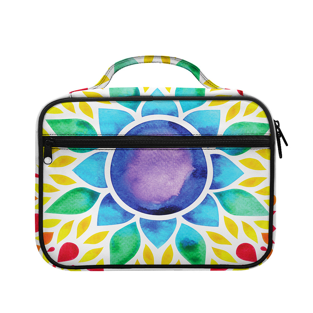 Reiki Chakra Flower Print Briefcase Bible Bag