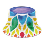 Reiki Chakra Flower Print Bucket Hat