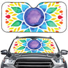 Reiki Chakra Flower Print Car Windshield Sun Shade