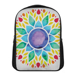 Reiki Chakra Flower Print Casual Backpack