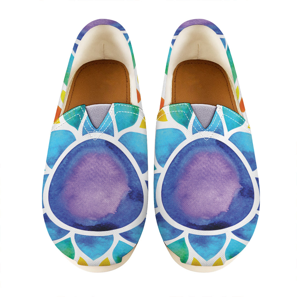Reiki Chakra Flower Print Casual Shoes