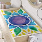 Reiki Chakra Flower Print Changing Pad Cover