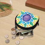 Reiki Chakra Flower Print Coin Purse