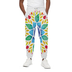 Reiki Chakra Flower Print Cotton Pants
