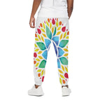Reiki Chakra Flower Print Cotton Pants