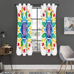 Reiki Chakra Flower Print Curtain
