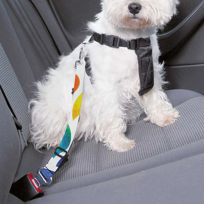 Reiki Chakra Flower Print Dog Seat Belt
