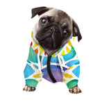 Reiki Chakra Flower Print Dog Zip Up Hoodie