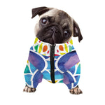 Reiki Chakra Flower Print Dog Zip Up Jacket