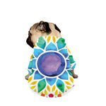 Reiki Chakra Flower Print Dog Zip Up Jacket