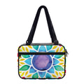 Reiki Chakra Flower Print Double Strap Bible Bag