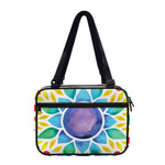 Reiki Chakra Flower Print Double Strap Bible Bag