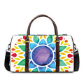 Reiki Chakra Flower Print Duffel Bag