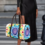 Reiki Chakra Flower Print Duffle Bag