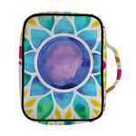 Reiki Chakra Flower Print Front Pocket Bible Bag