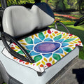 Reiki Chakra Flower Print Golf Cart Seat Cover