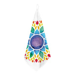 Reiki Chakra Flower Print Hand Towel