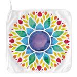 Reiki Chakra Flower Print Hand Towel