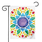 Reiki Chakra Flower Print House Flag