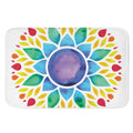 Reiki Chakra Flower Print Indoor Door Mat