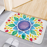 Reiki Chakra Flower Print Indoor Door Mat