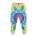Reiki Chakra Flower Print Jogger Pants