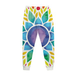 Reiki Chakra Flower Print Jogger Pants