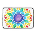 Reiki Chakra Flower Print Kitchen Mat