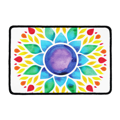 Reiki Chakra Flower Print Kitchen Mat