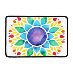 Reiki Chakra Flower Print Kitchen Mat