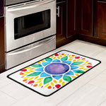 Reiki Chakra Flower Print Kitchen Mat