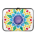 Reiki Chakra Flower Print Laptop Sleeve