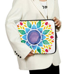 Reiki Chakra Flower Print Laptop Sleeve