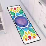 Reiki Chakra Flower Print Long Kitchen Mat