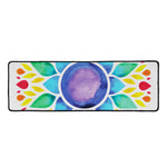 Reiki Chakra Flower Print Long Kitchen Mat