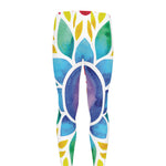 Reiki Chakra Flower Print Men's leggings