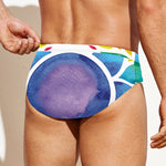 Reiki Chakra Flower Print Men's Swim Briefs
