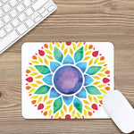 Reiki Chakra Flower Print Mouse Pad