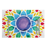 Reiki Chakra Flower Print Placemat