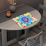 Reiki Chakra Flower Print Placemat