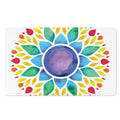 Reiki Chakra Flower Print Polyester Doormat